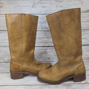 Vintage Frye Campus Banana Boots Womens 8.5 M Square Toe Western